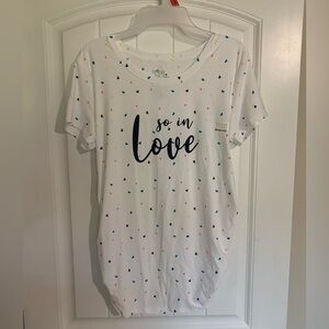 Time and Tru Maternity Shirt Short Sleeve